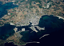 小値賀町を上空から見た写真